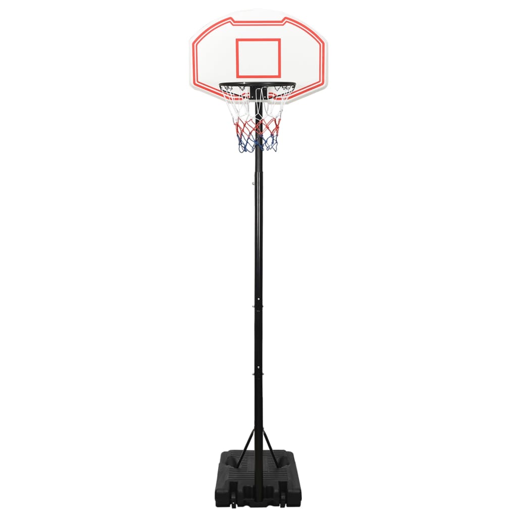 Basketbalstandaard 282-352 cm polyethyleen wit