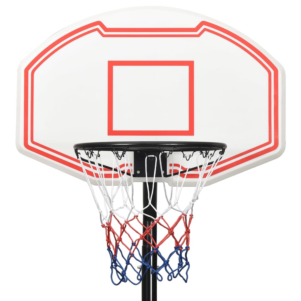 Basketbalstandaard 282-352 cm polyethyleen wit