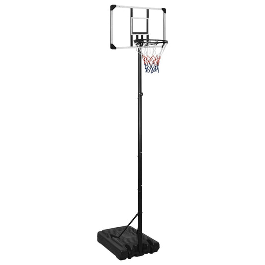 Basketbalstandaard 280-350 cm polycarbonaat transparant