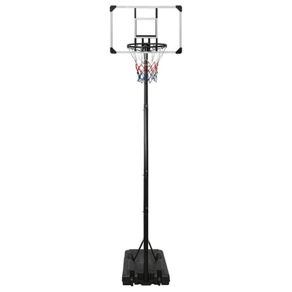 Basketbalstandaard 280-350 cm polycarbonaat transparant