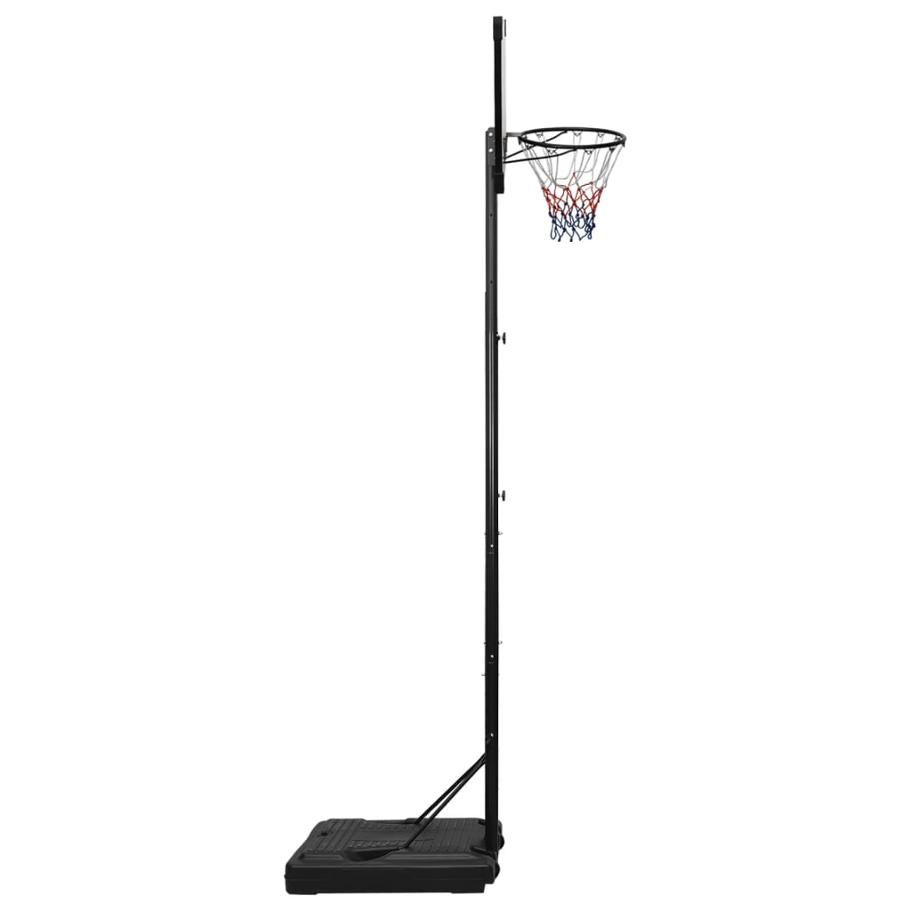 Basketbalstandaard 280-350 cm polycarbonaat transparant