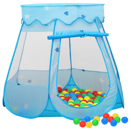 Kinderspeeltent 102x102x82 cm blauw