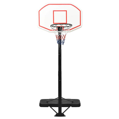 Basketbalstandaard 258-363 cm polyetheen wit