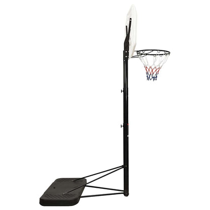 Basketbalstandaard 258-363 cm polyetheen wit