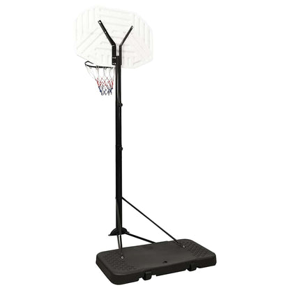 Basketbalstandaard 258-363 cm polyetheen wit