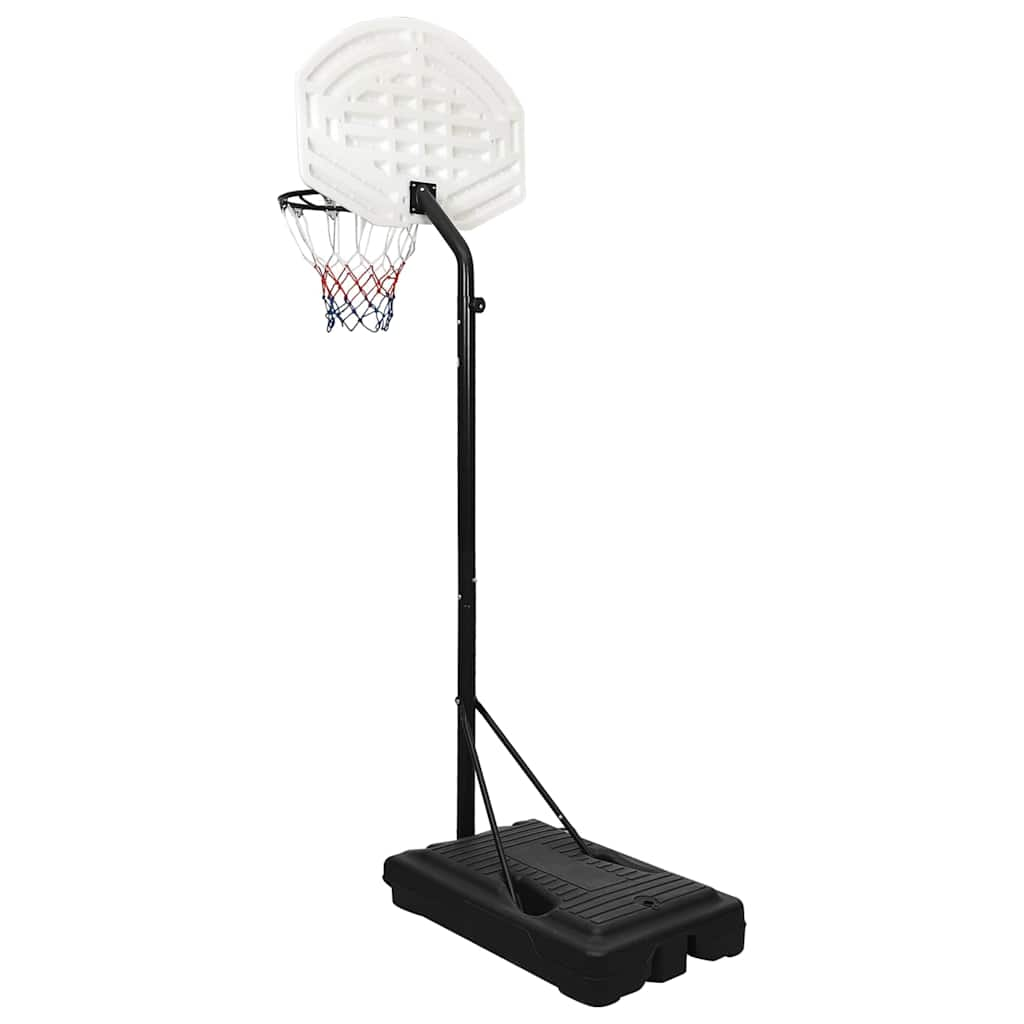 Basketbalstandaard 237-307 cm polyetheen wit