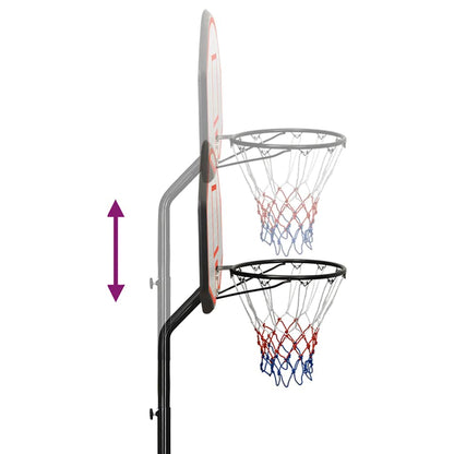 Basketbalstandaard 237-307 cm polyetheen