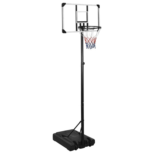 Basketbalstandaard 235-305 cm polycarbonaat transparant