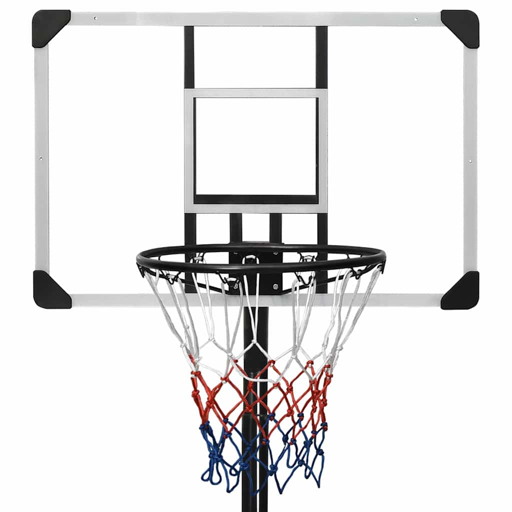 Basketbalstandaard 235-305 cm polycarbonaat transparant