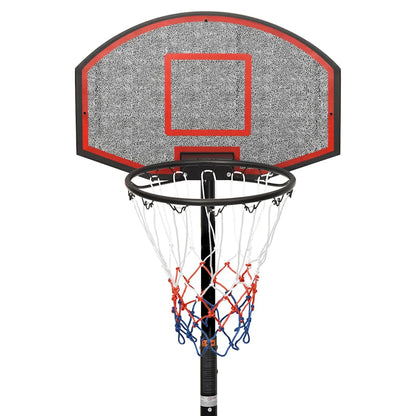 Basketbalstandaard 216-250 cm polyethyleen zwart