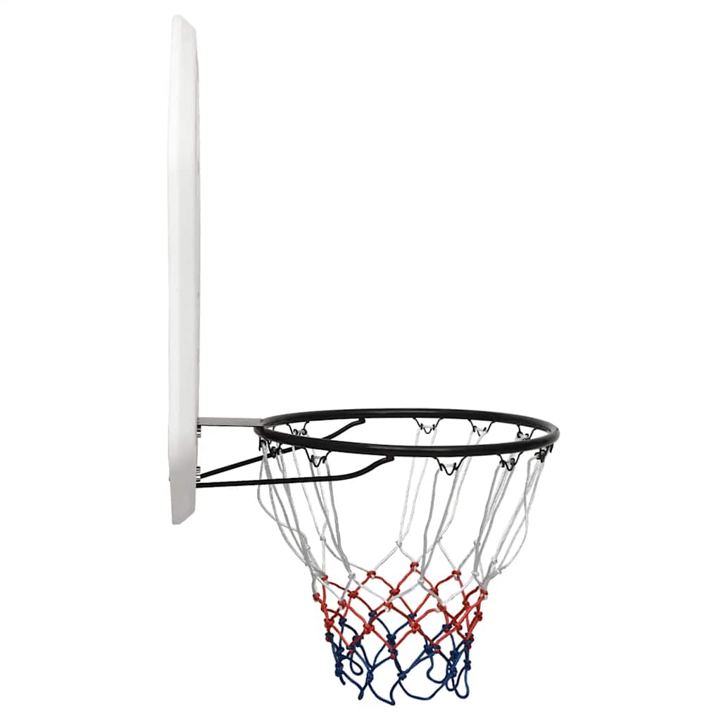 Basketbalbord 109x71x3 cm polyetheen wit