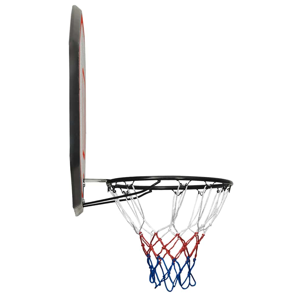 Basketbalbord 109x71x3 cm polyetheen zwart