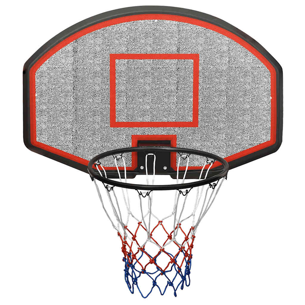 Basketbalbord 90x60x2 cm polyetheen zwart