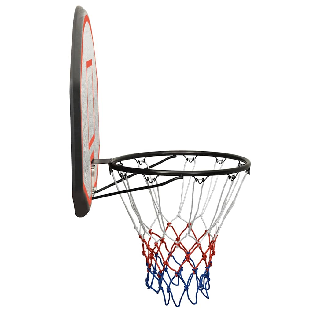 Basketbalbord 90x60x2 cm polyetheen zwart