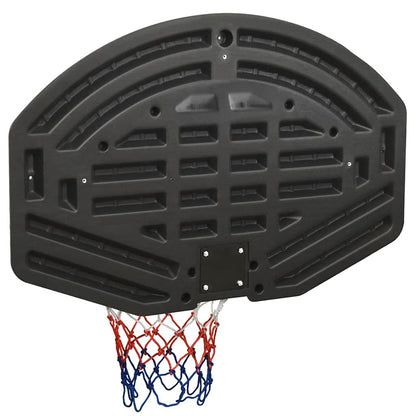 Basketbalbord 90x60x2 cm polyetheen zwart