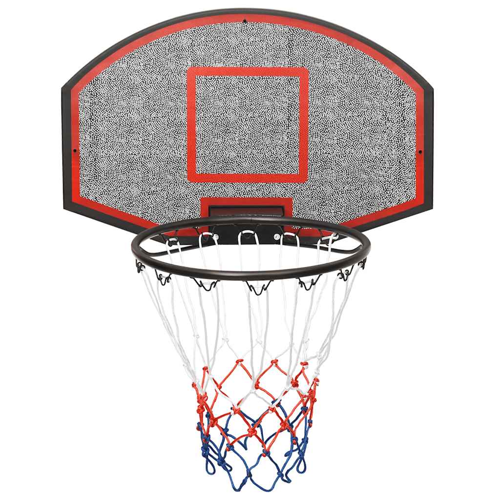 Basketbalbord 71x45x2 cm polyetheen zwart