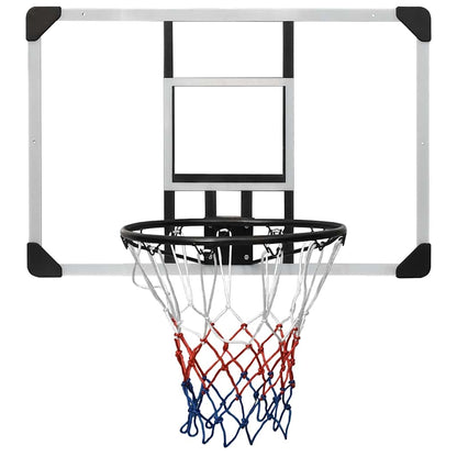 Basketbalbord 90x60x2,5 cm polycarbonaat transparant