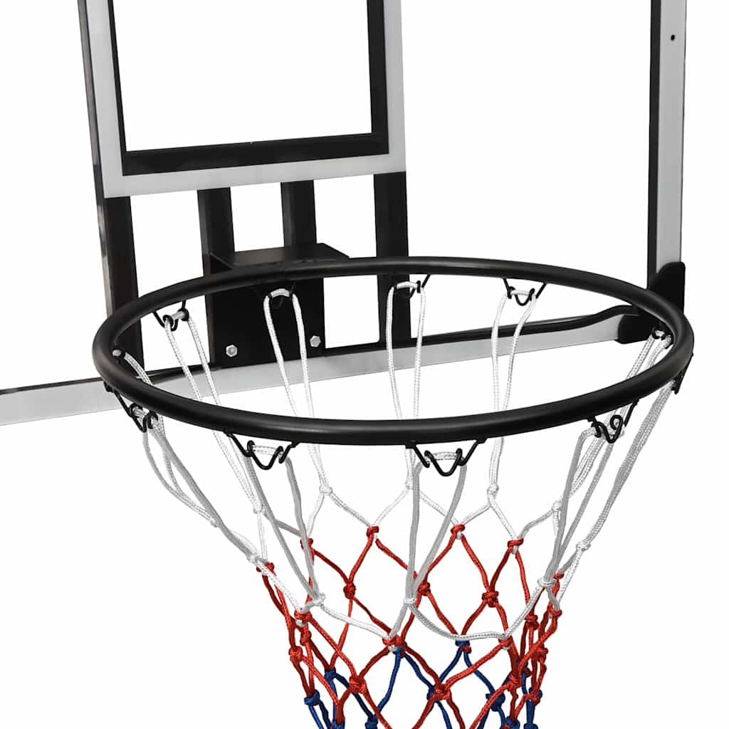 Basketbalbord 90x60x2,5 cm polycarbonaat transparant