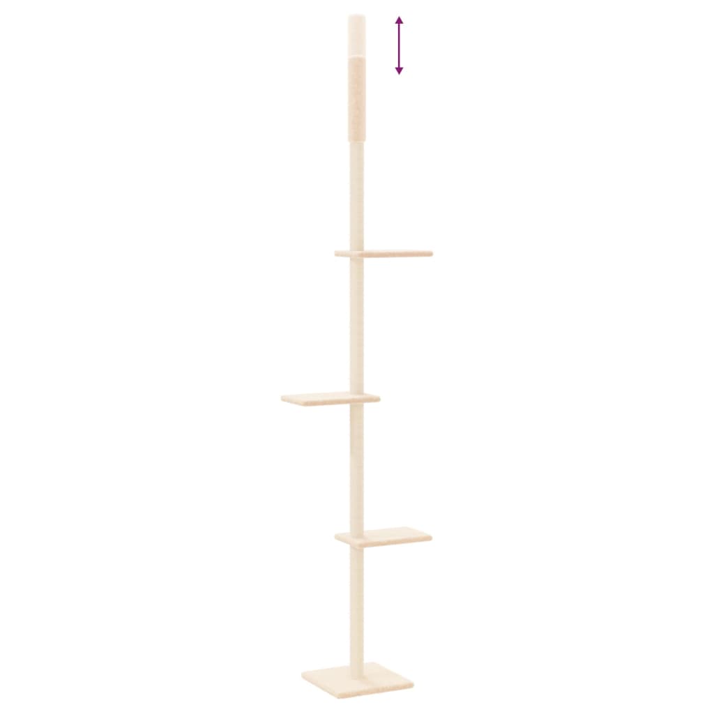 Kattenmeubel vloer tot plafond 267,5-297,5 cm crèmekleurig