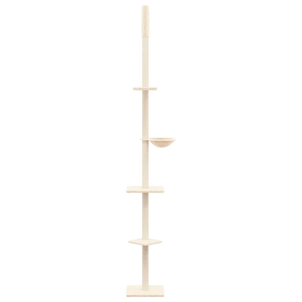 Kattenmeubel vloer tot plafond 263,5-289,5 cm crèmekleurig