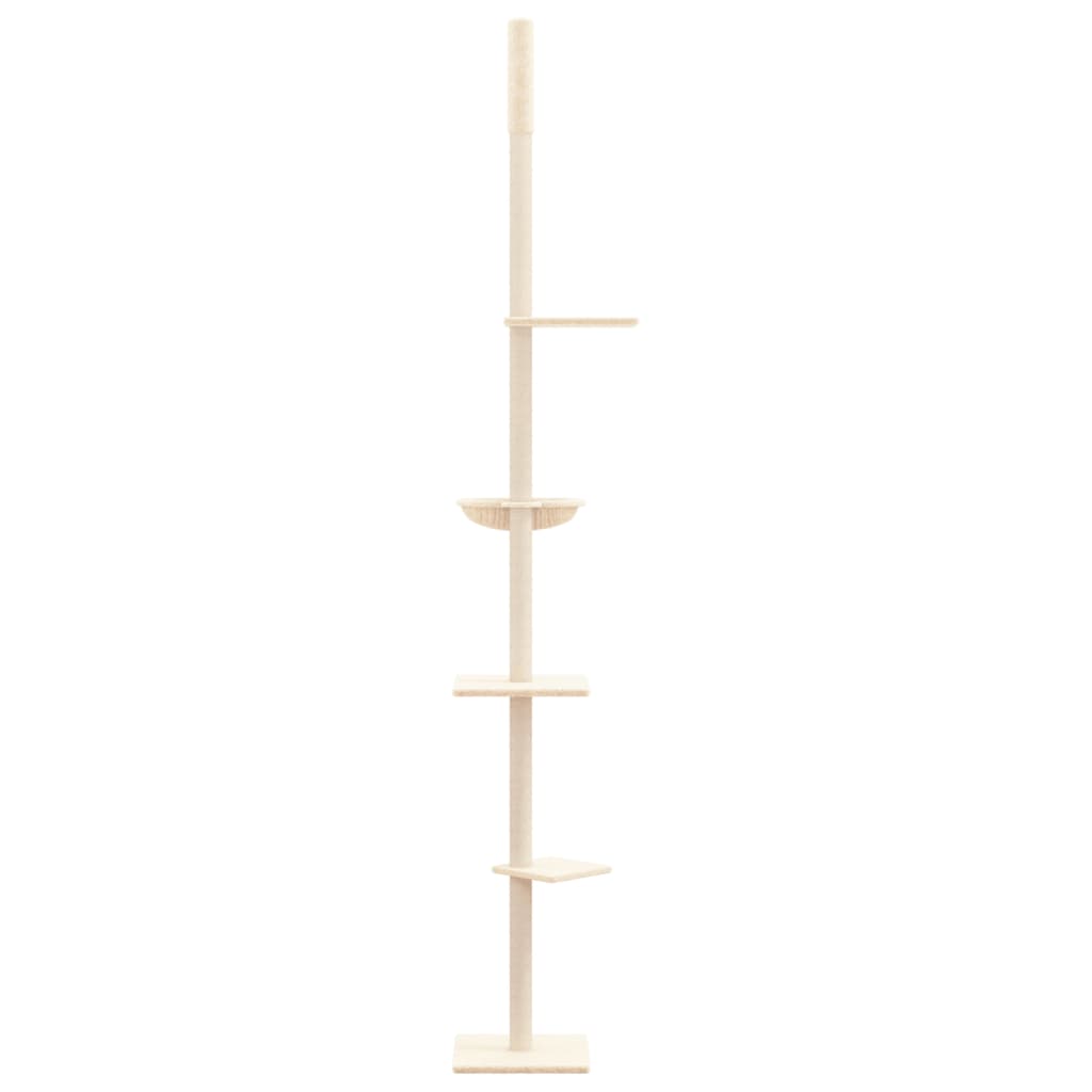 Kattenmeubel vloer tot plafond 263,5-289,5 cm crèmekleurig