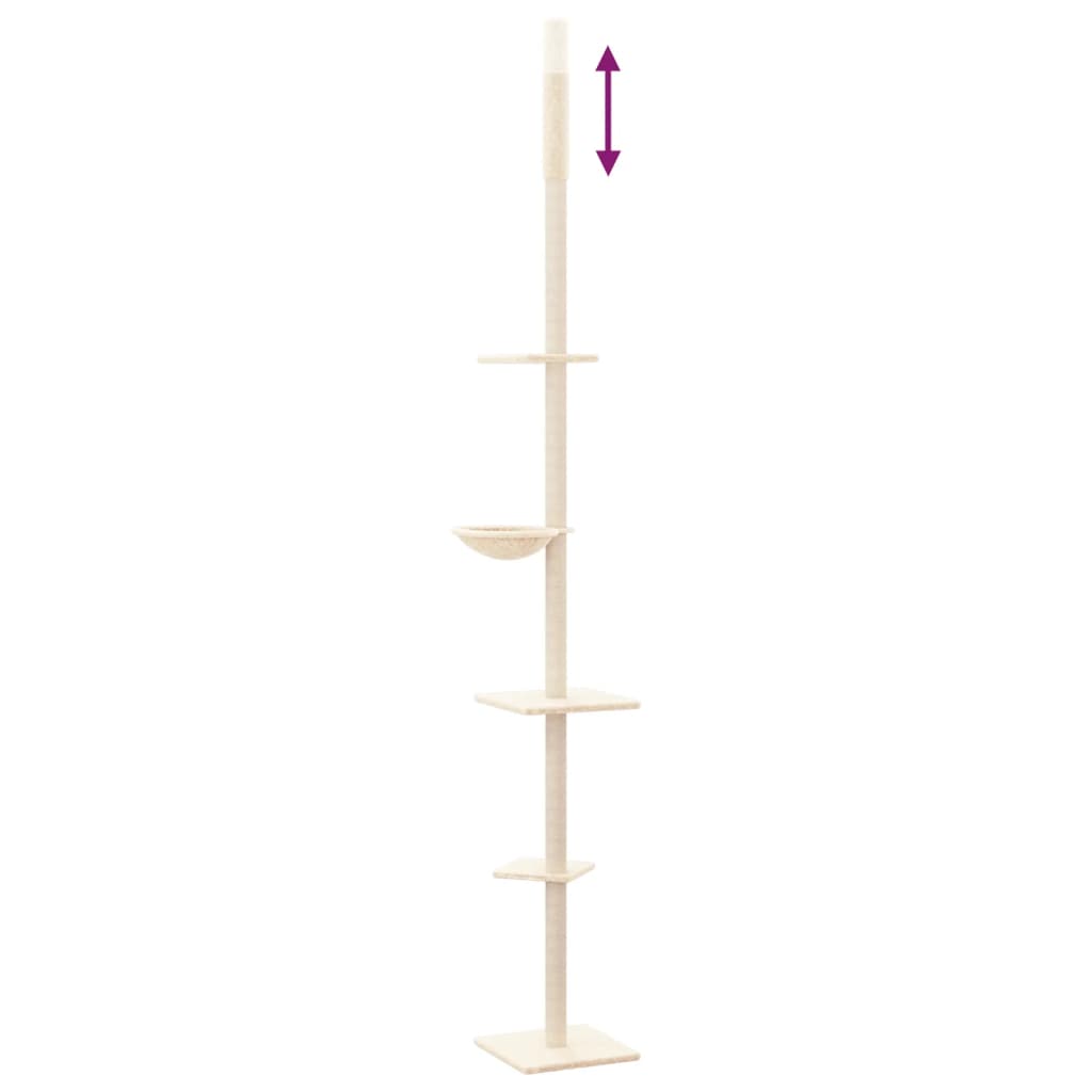 Kattenmeubel vloer tot plafond 263,5-289,5 cm crèmekleurig