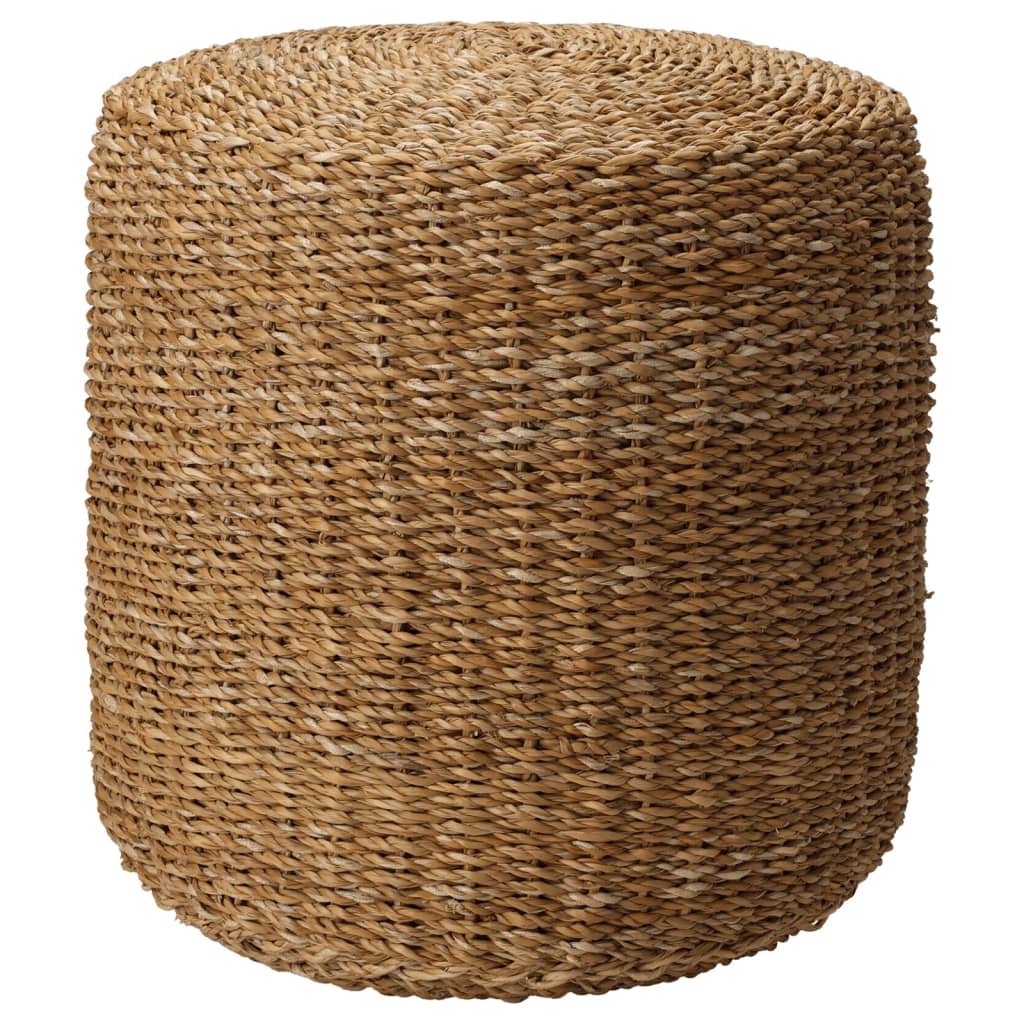 Poef rond Ø40x38 cm zeegras naturel