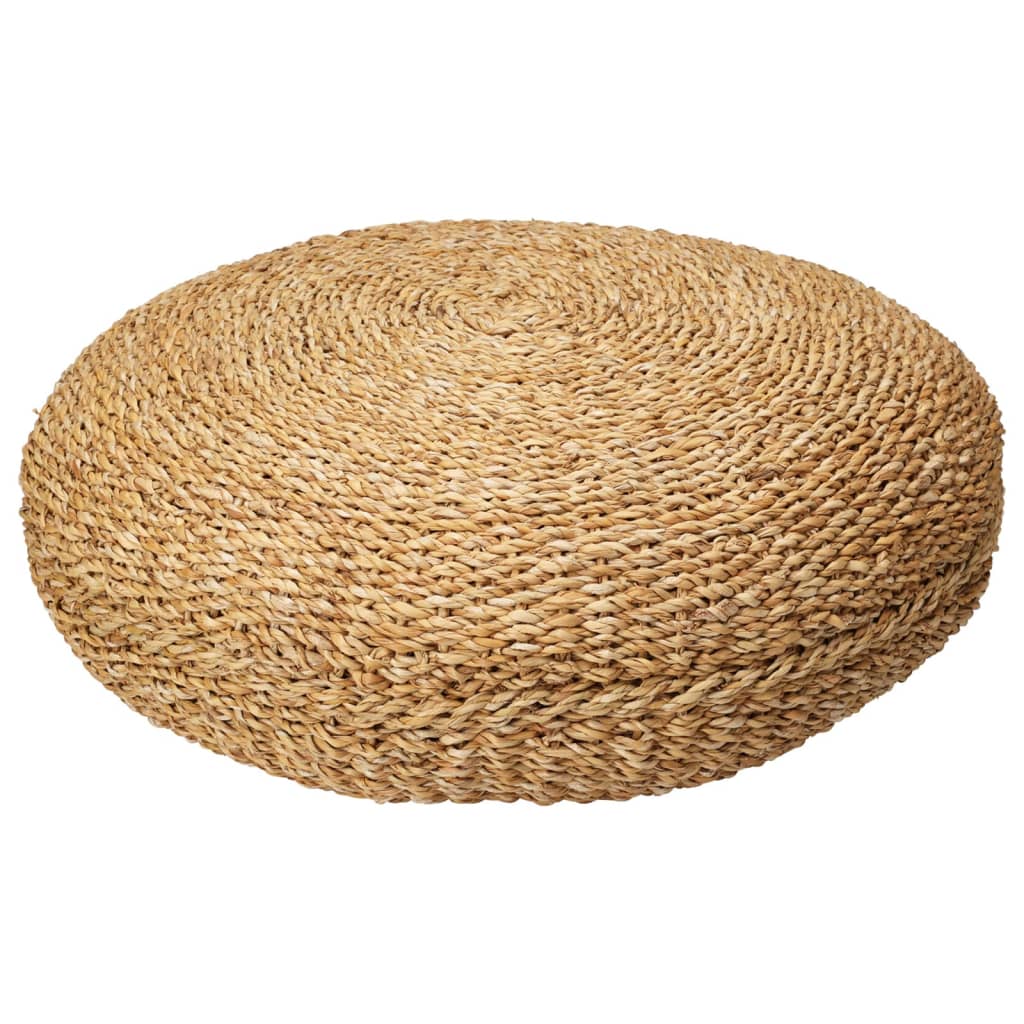 Poef rond Ø58x20 cm zeegras naturel