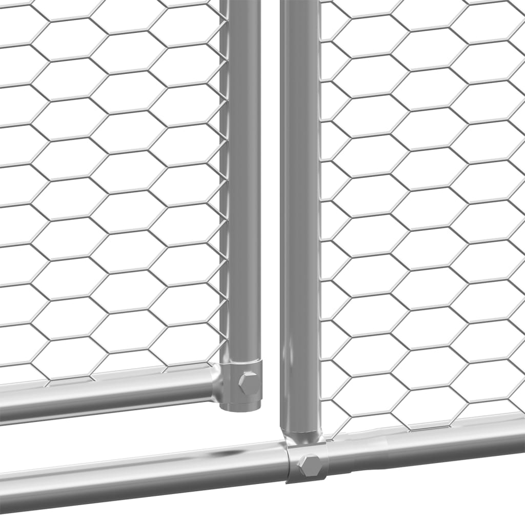 Buitenhok voor kippen 3x10x2 m gegalvaniseerd staal