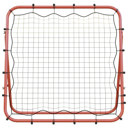 Voetbal kickback rebounder verstelbaar 96x80x96 cm staal en PE