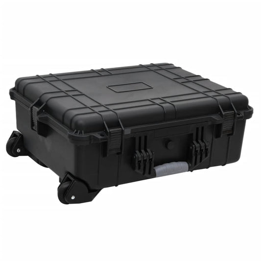 Flightcase op wieltjes 63x50x23 cm PP zwart