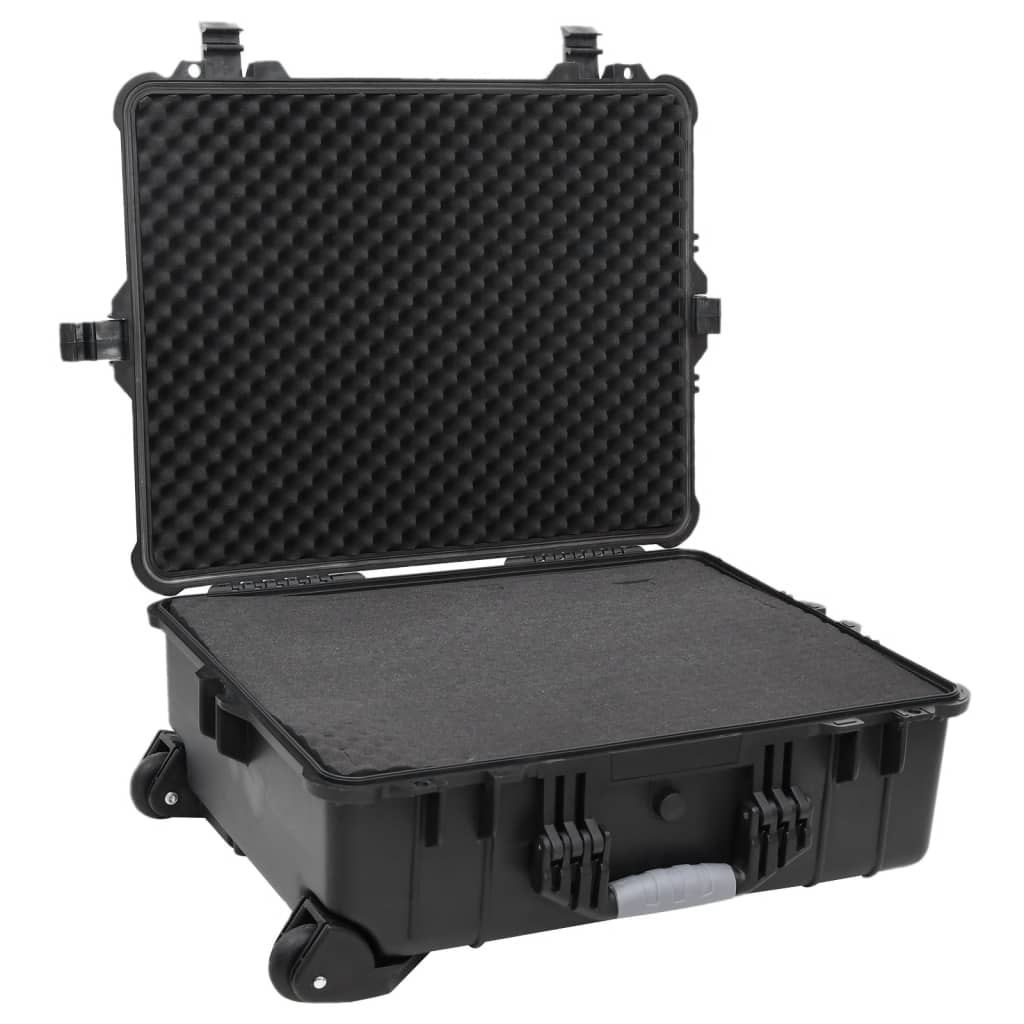 Flightcase op wieltjes 63x50x23 cm PP zwart