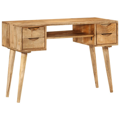 Bureau met lades 110x47x76 cm massief mangohout