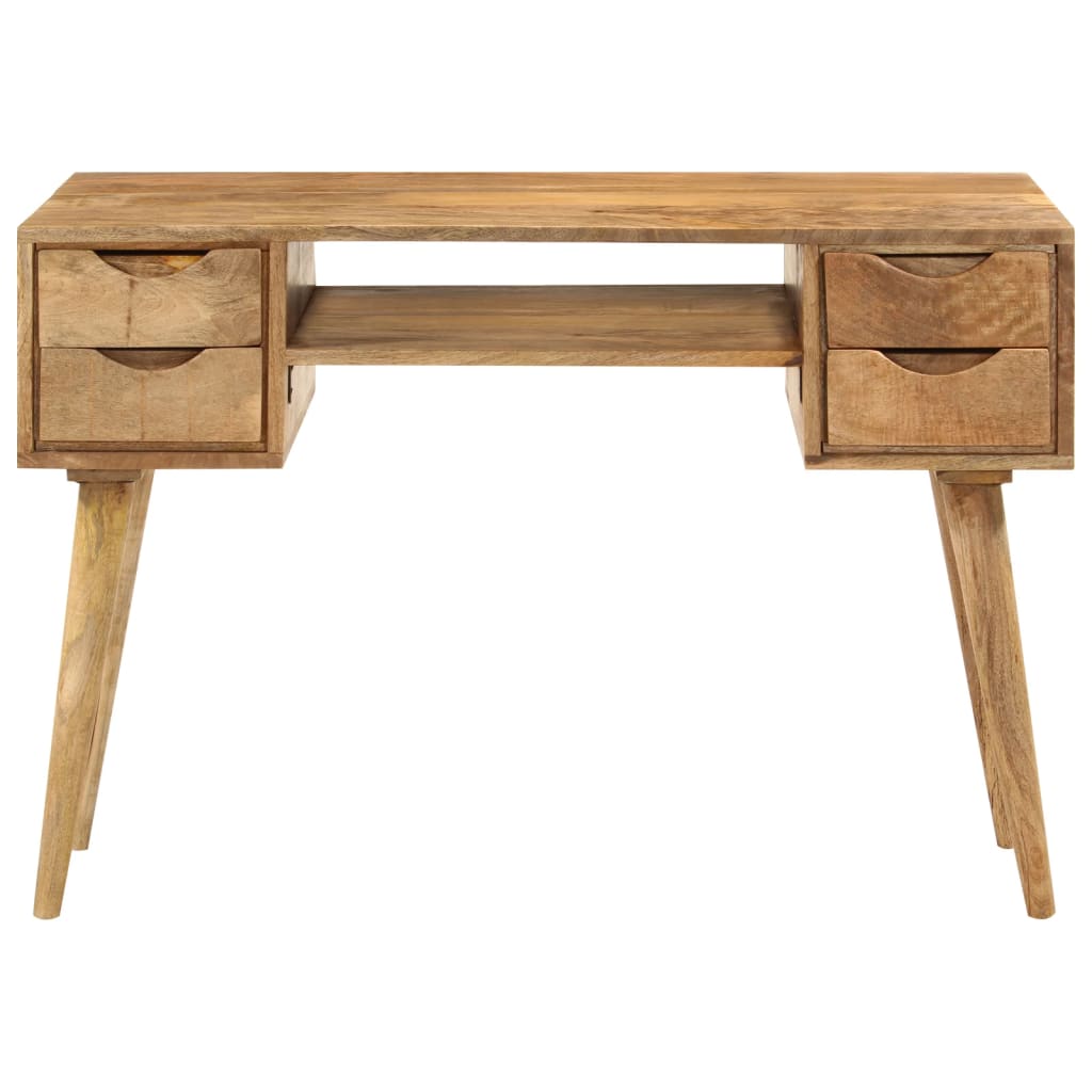 Bureau met lades 110x47x76 cm massief mangohout