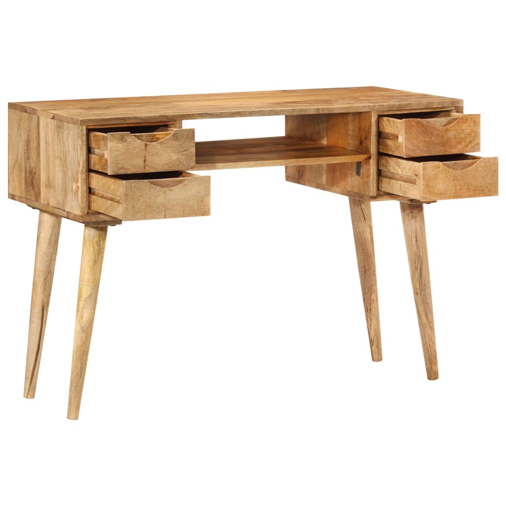 Bureau met lades 110x47x76 cm massief mangohout