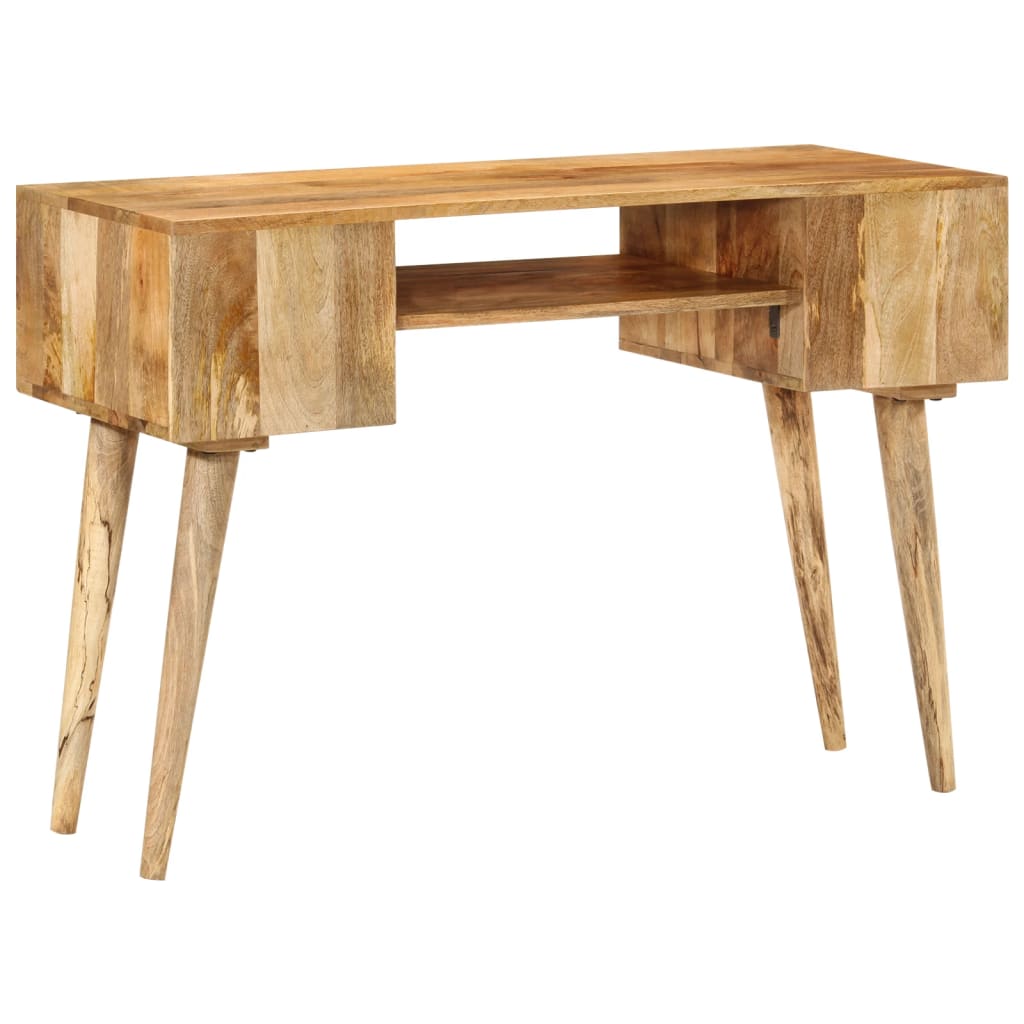 Bureau met lades 110x47x76 cm massief mangohout