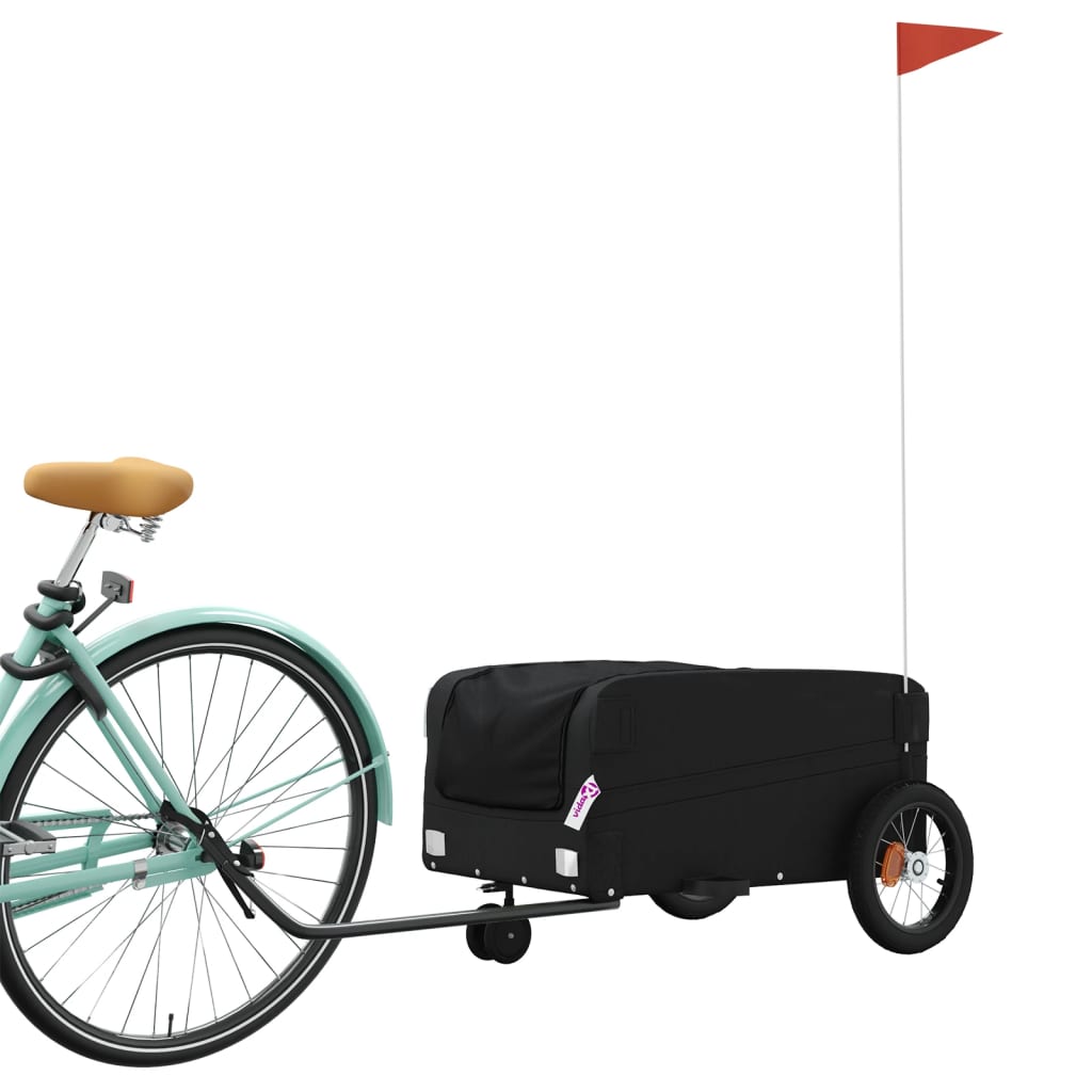 Fietstrailer 30 kg ijzer zwart