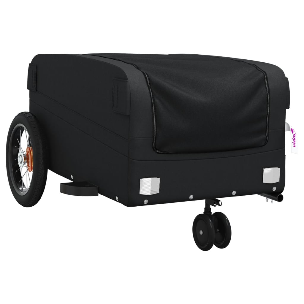 Fietstrailer 30 kg ijzer zwart