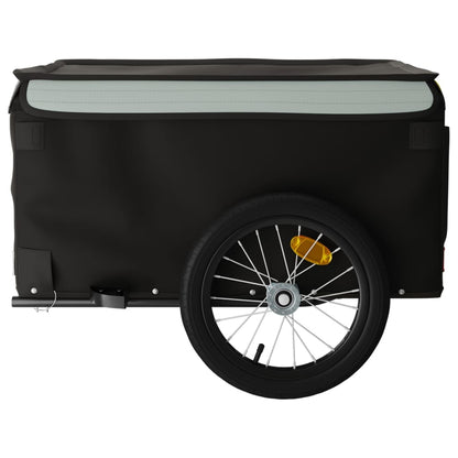 Fietstrailer 45 kg ijzer zwart en grijs