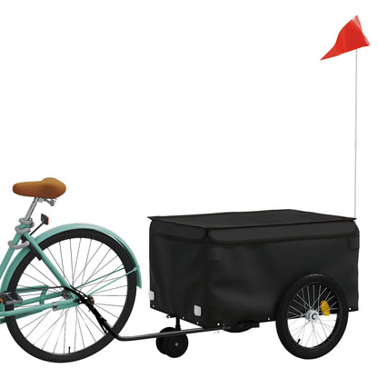 Fietstrailer 30 kg ijzer zwart