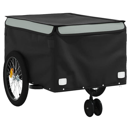 Fietstrailer 45 kg ijzer zwart en grijs