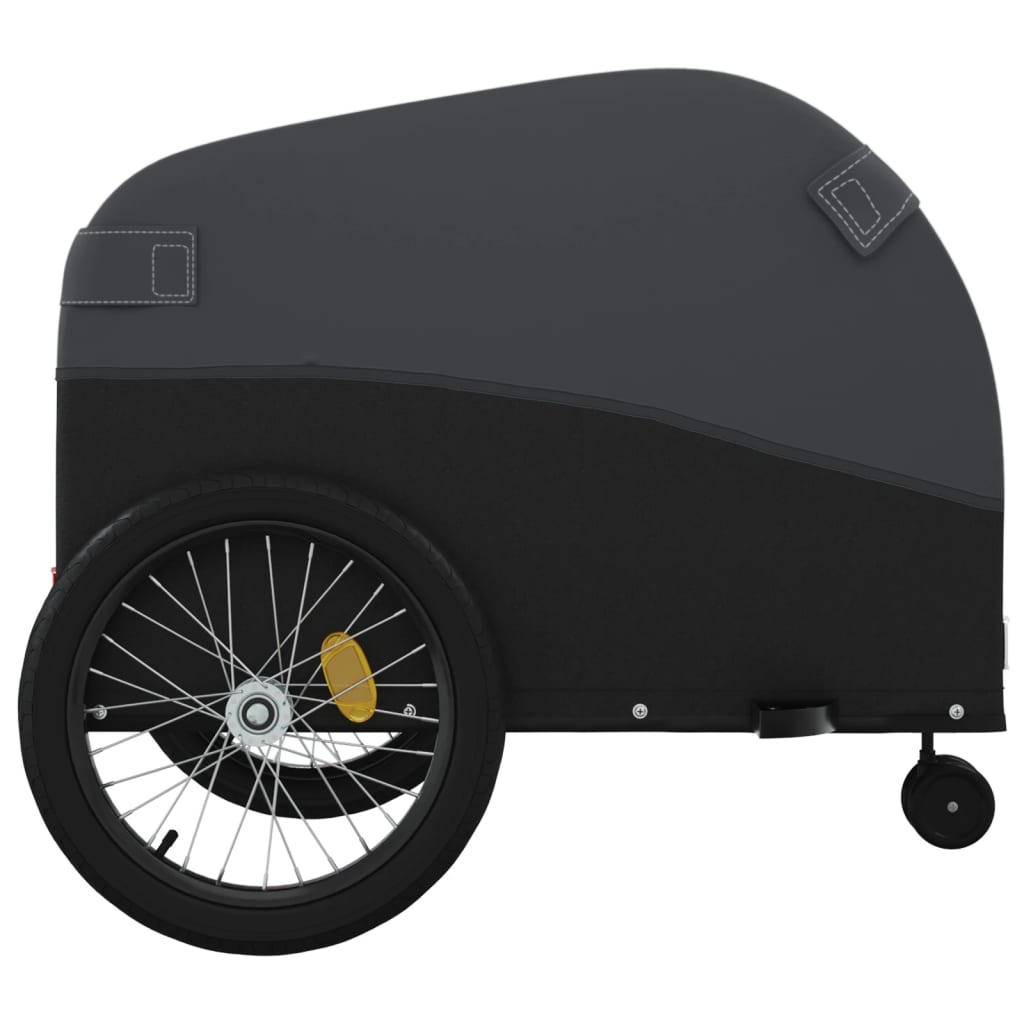 Fietstrailer 45 kg ijzer zwart