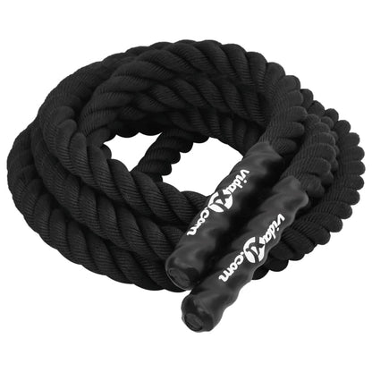 Battle rope 6 m 4,5 kg polyester zwart