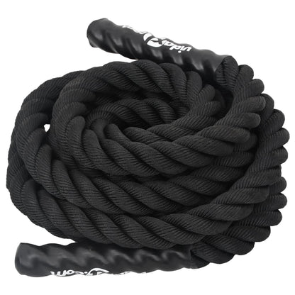 Battle rope 6 m 4,5 kg polyester zwart