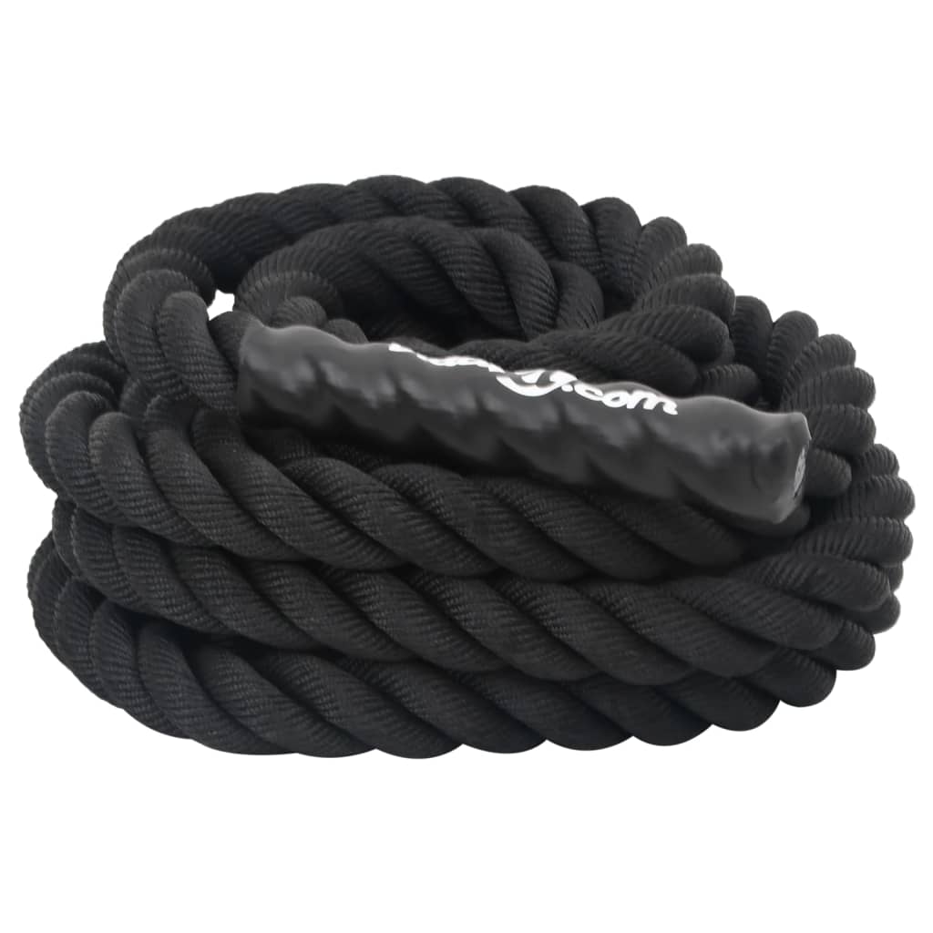 Battle rope 6 m 4,5 kg polyester zwart