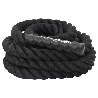 Battle rope 9 m 6,8 kg polyester zwart