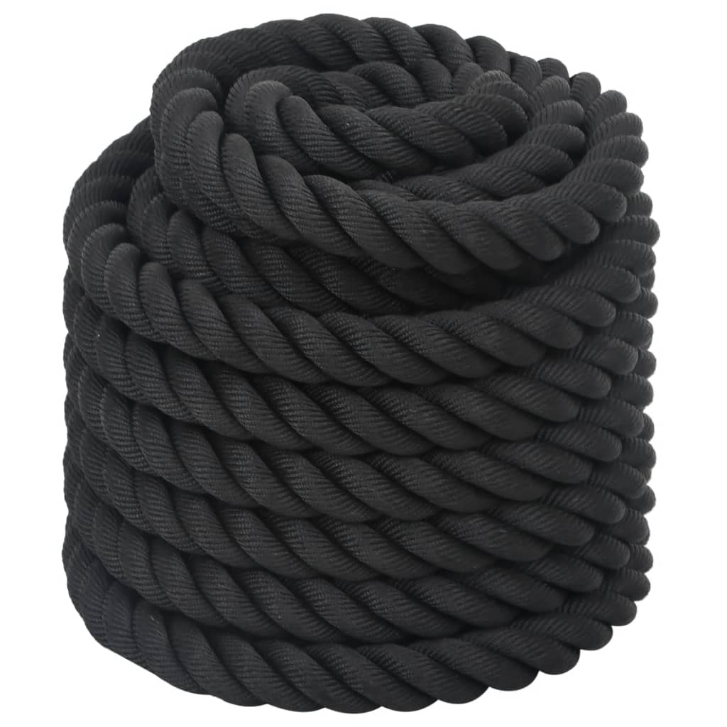 Battle rope 12 m 9 kg polyester zwart