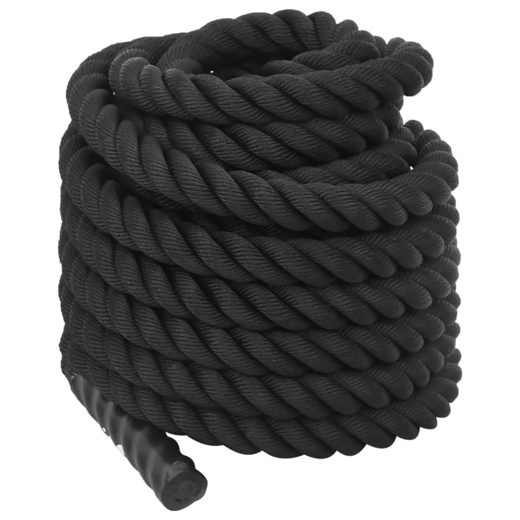 Battle rope 15 m 11 kg polyester zwart