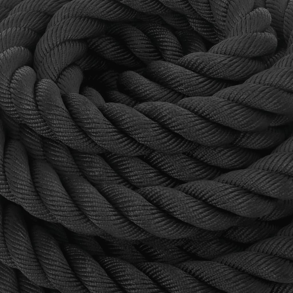 Battle rope 15 m 11 kg polyester zwart