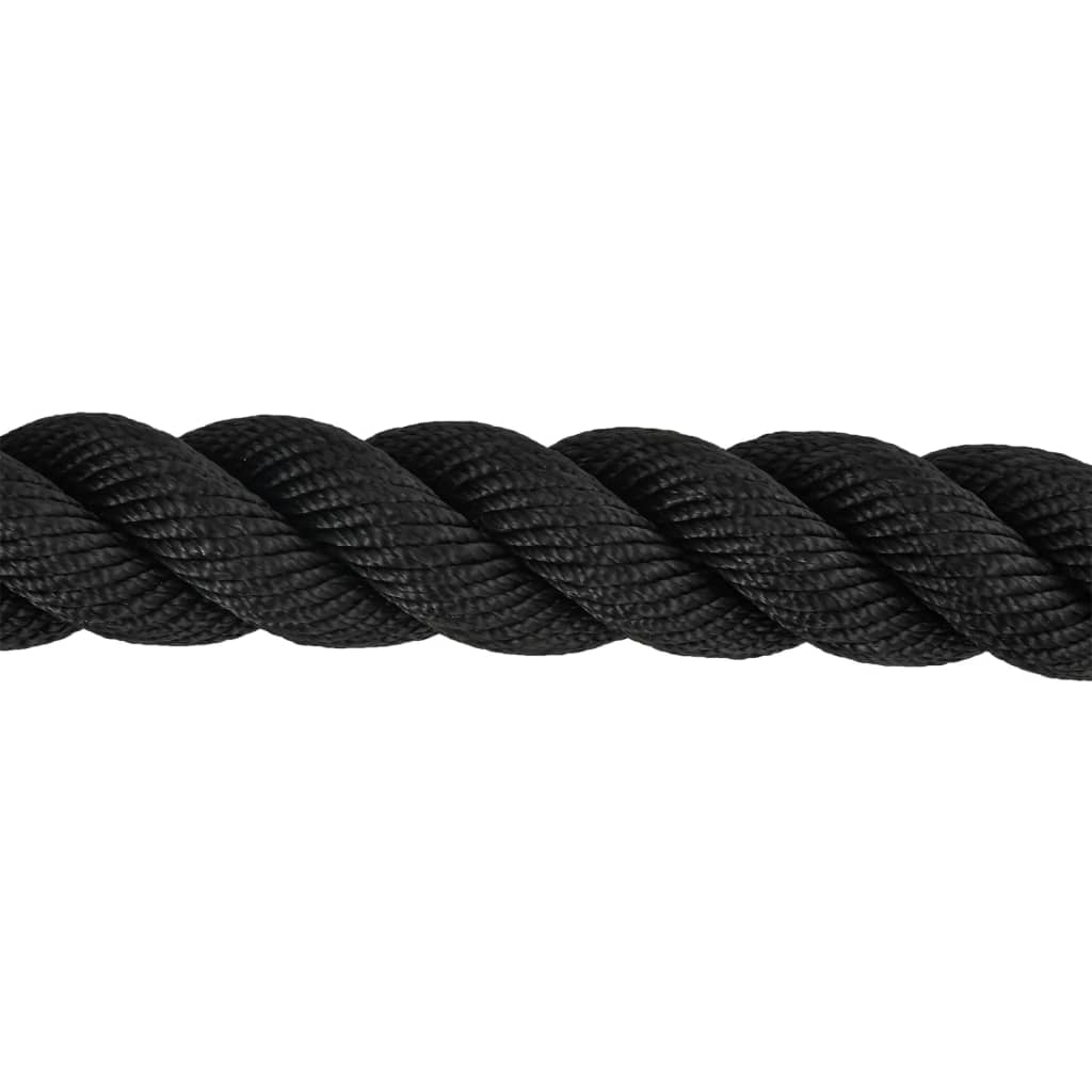 Battle rope 15 m 11 kg polyester zwart